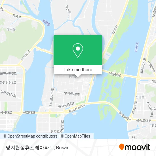 명지협성휴포레아파트 map