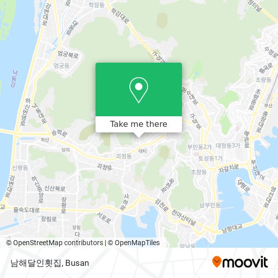 남해달인횟집 map