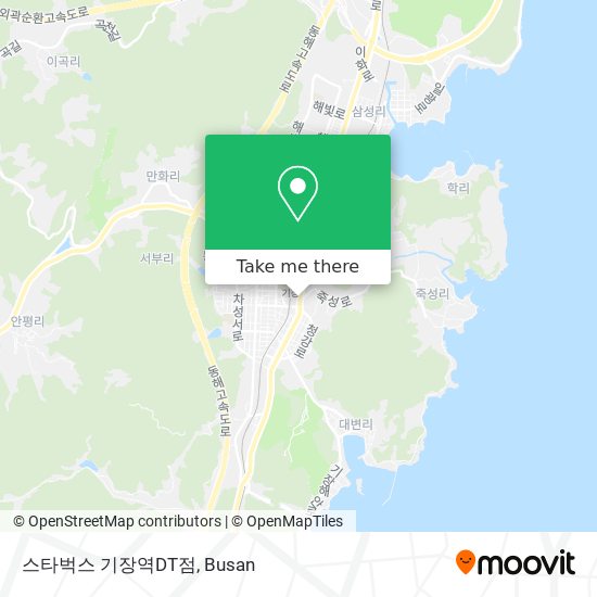 스타벅스 기장역DT점 map