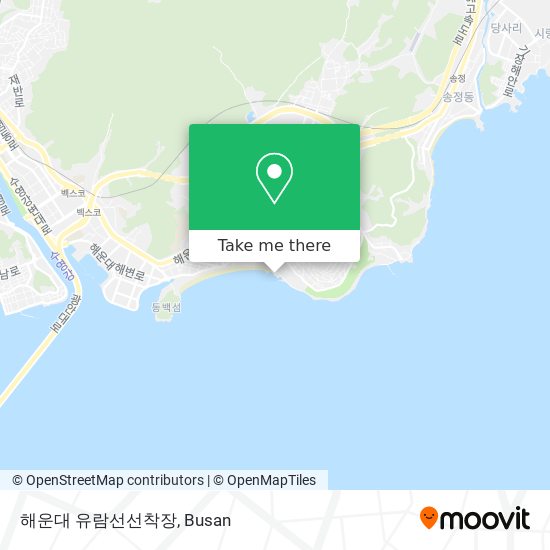 해운대 유람선선착장 map