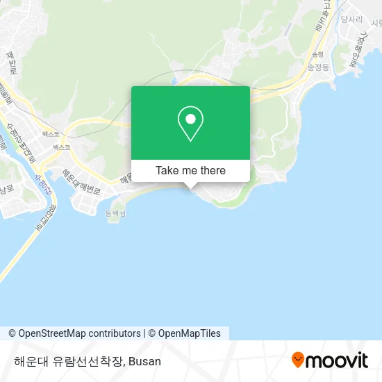 해운대 유람선선착장 map