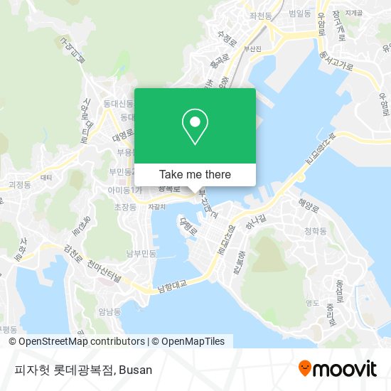 피자헛 롯데광복점 map