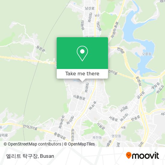 엘리트 탁구장 map