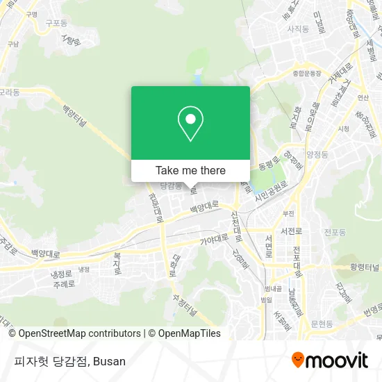 피자헛 당감점 map