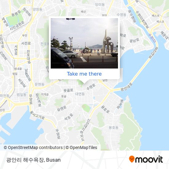 광안리 해수욕장 map