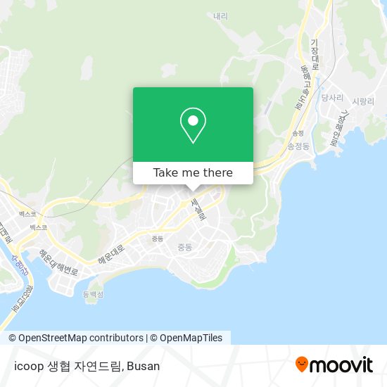 icoop 생협 자연드림 map