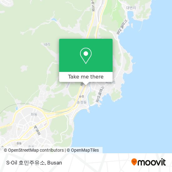 How to get to S-Oil 호민주유소 in 해운대구 by bus or metro?