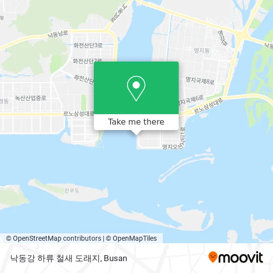 낙동강 하류 철새 도래지 map