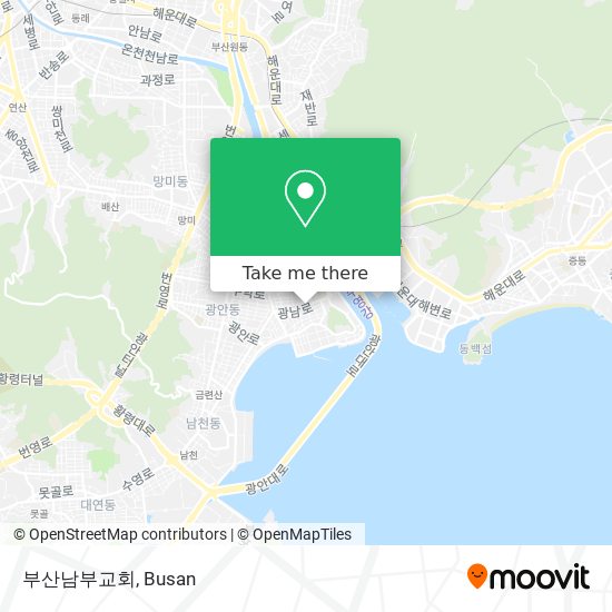 부산남부교회 map