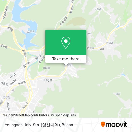 Youngsan Univ. Stn. (영산대역) map