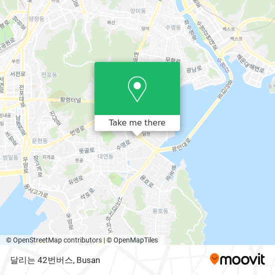 달리는 42번버스 map
