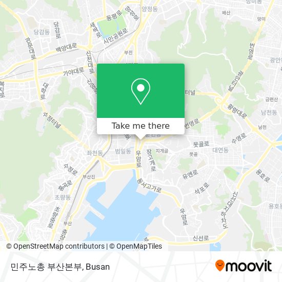 민주노총 부산본부 map