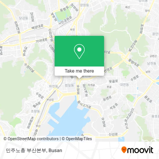 민주노총 부산본부 map