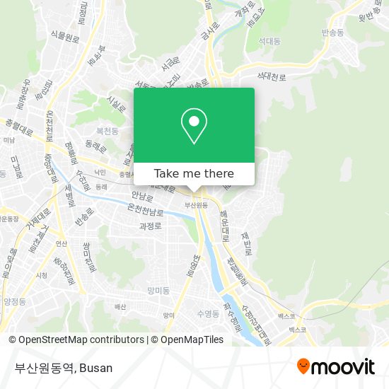 부산원동역 map