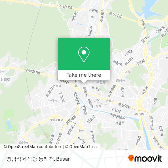 영남식육식당 동래점 map