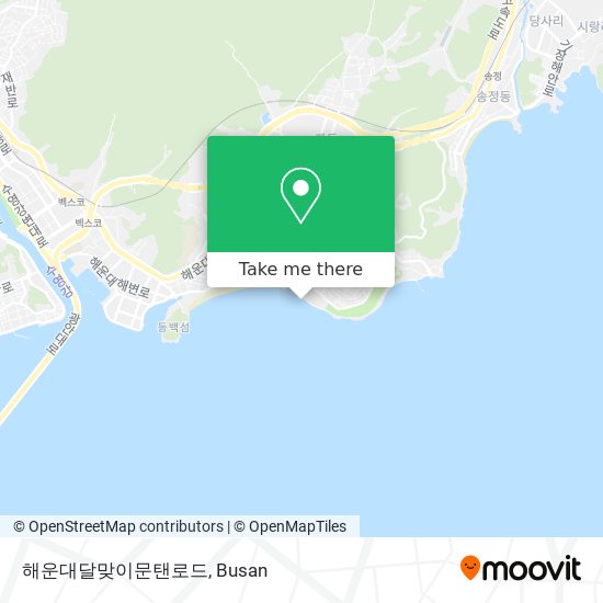 해운대달맞이문탠로드 map