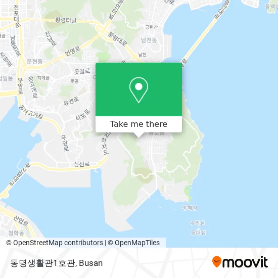 동명생활관1호관 map