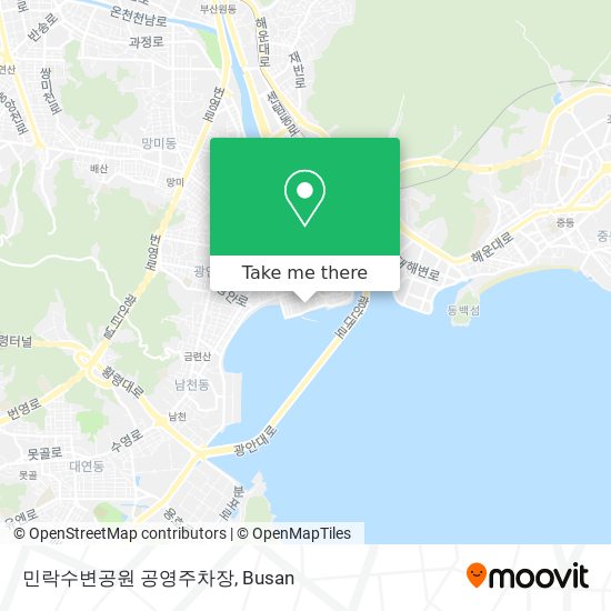 민락수변공원 공영주차장 map
