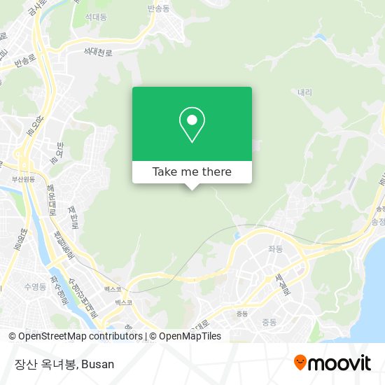 장산 옥녀봉 map