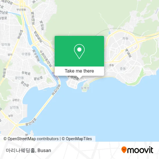 마리나웨딩홀 map