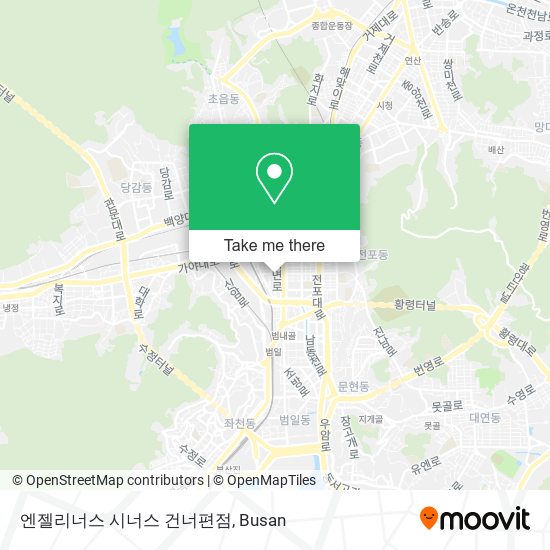 엔젤리너스 시너스 건너편점 map