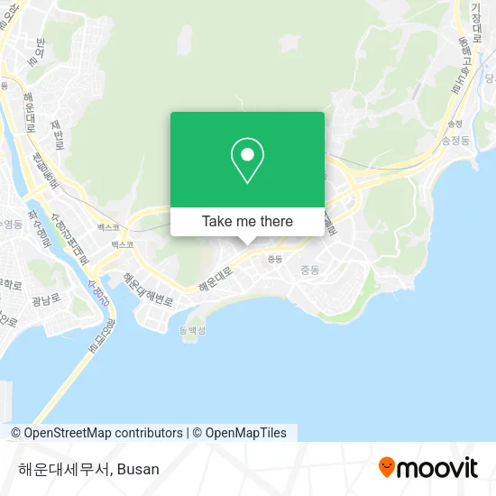 해운대세무서 map