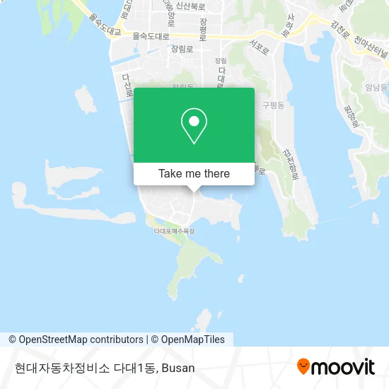 현대자동차정비소 다대1동 map
