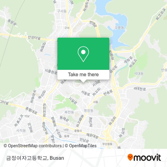 금정여자고등학교 map