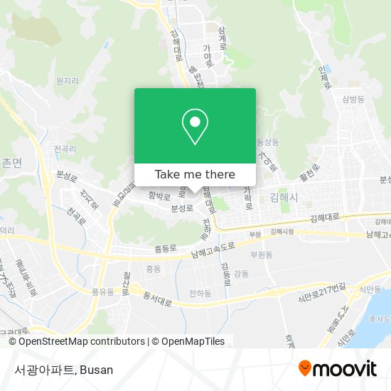 서광아파트 map