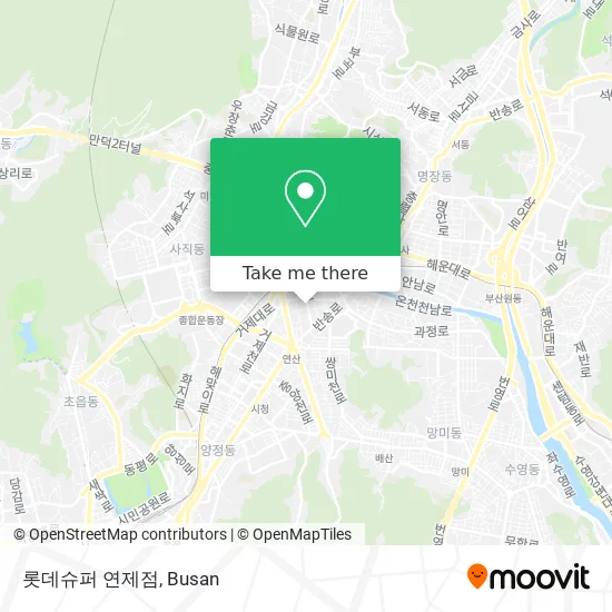 롯데슈퍼 연제점 map