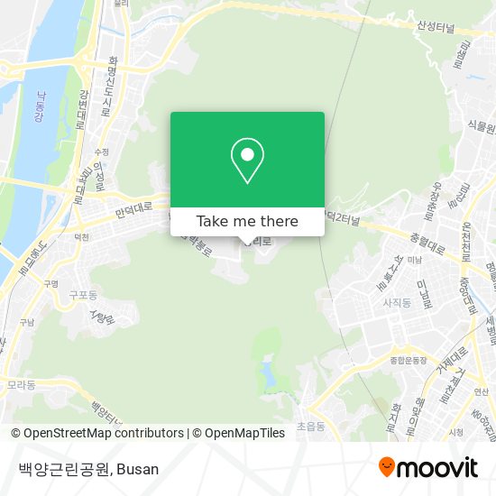 백양근린공원 map
