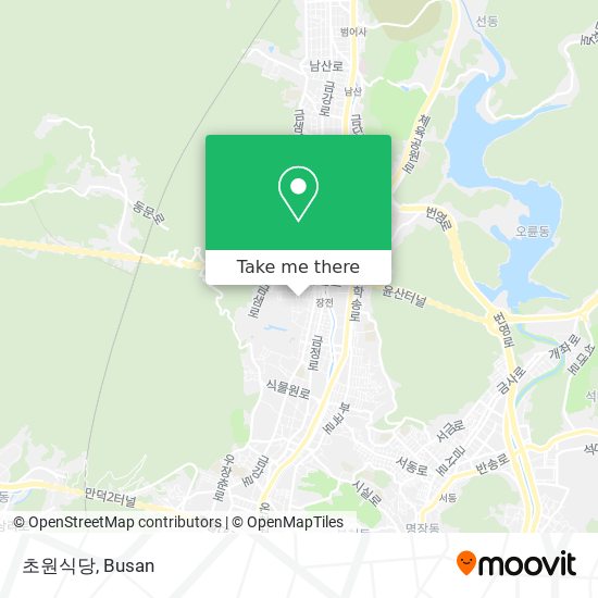 초원식당 map