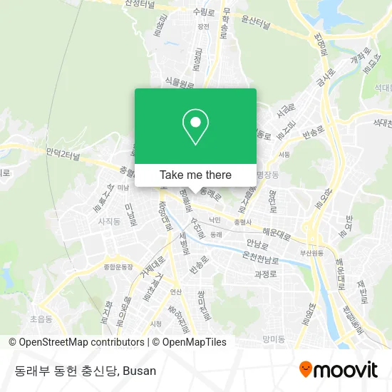 동래부 동헌 충신당 map
