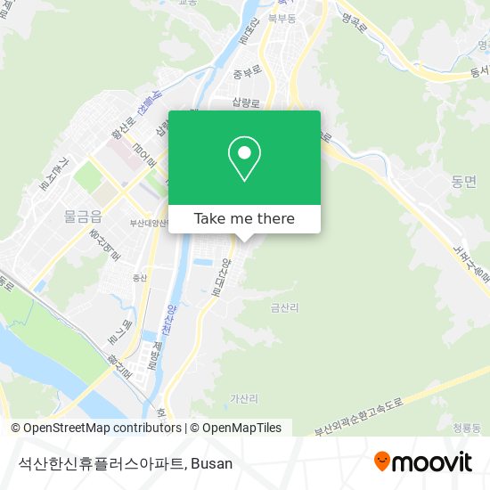 석산한신휴플러스아파트 map