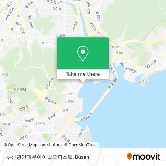 부산광안대우아이빌오피스텔 map