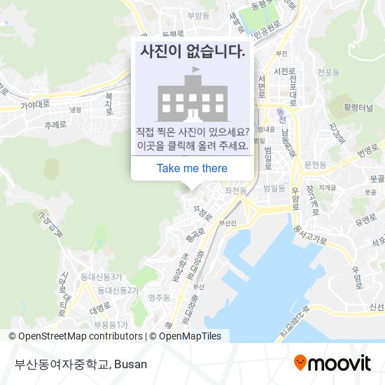 부산동여자중학교 map