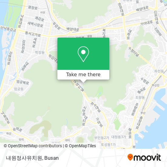 내원정사유치원 map