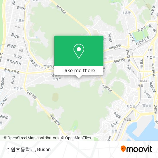 주원초등학교 map