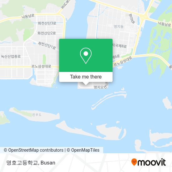 명호고등학교 map