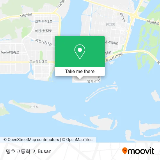 명호고등학교 map