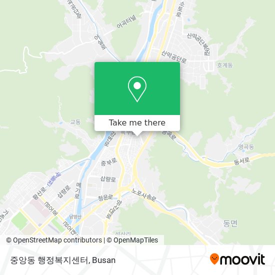 중앙동 행정복지센터 map
