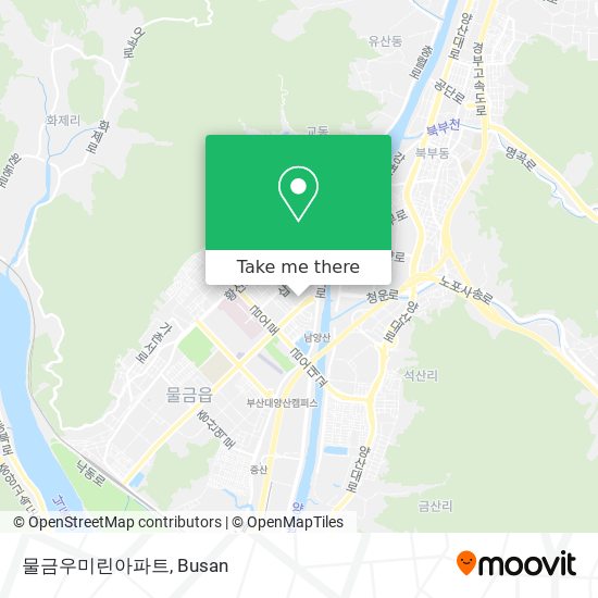 물금우미린아파트 map