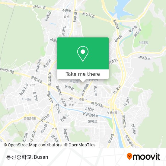 동신중학교 map