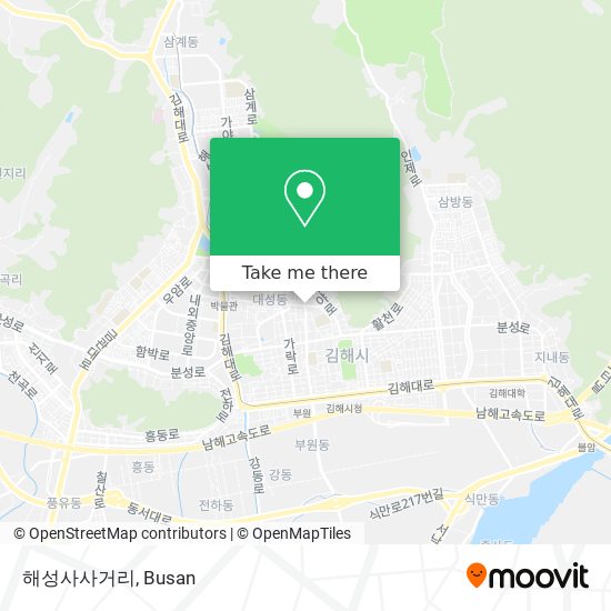 해성사사거리 map