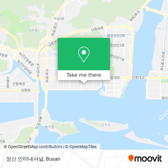 정산 인터내셔널 map