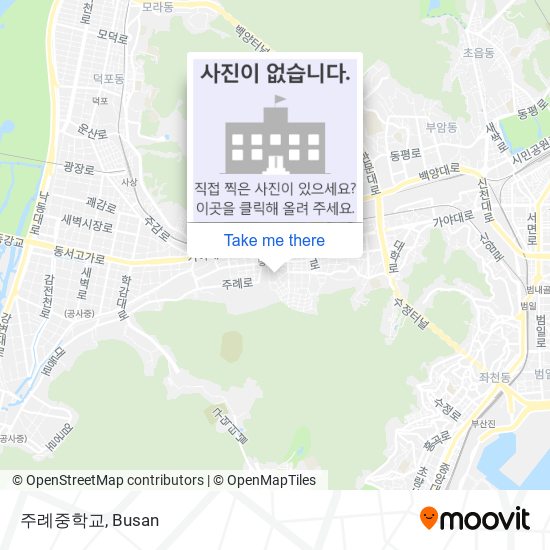 주례중학교 map