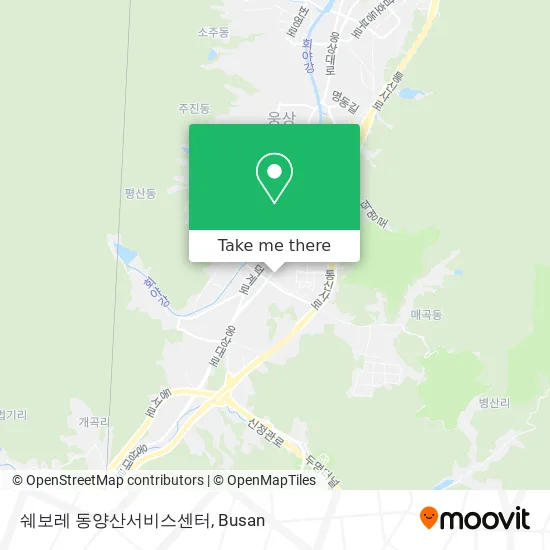 쉐보레 동양산서비스센터 map