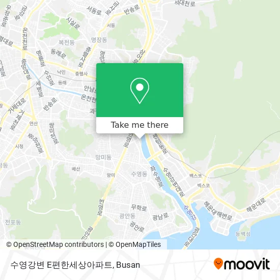 수영강변 E편한세상아파트 map