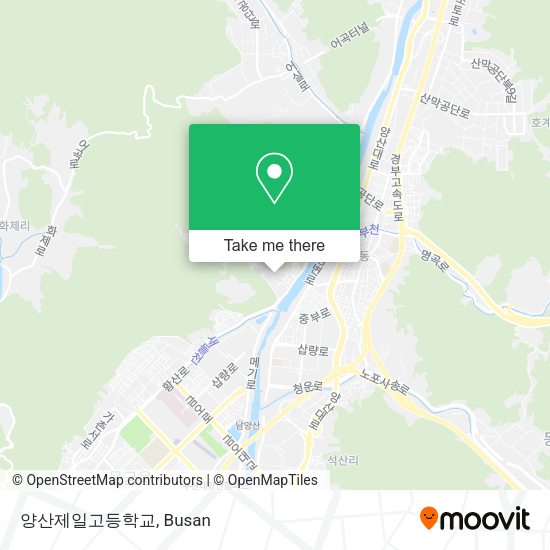 양산제일고등학교 map