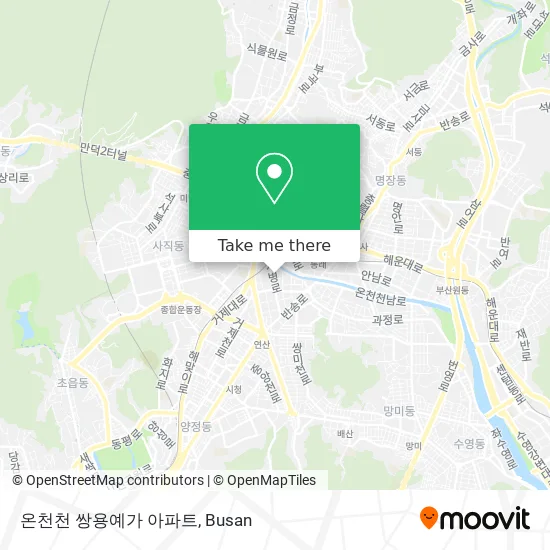 온천천 쌍용예가 아파트 map